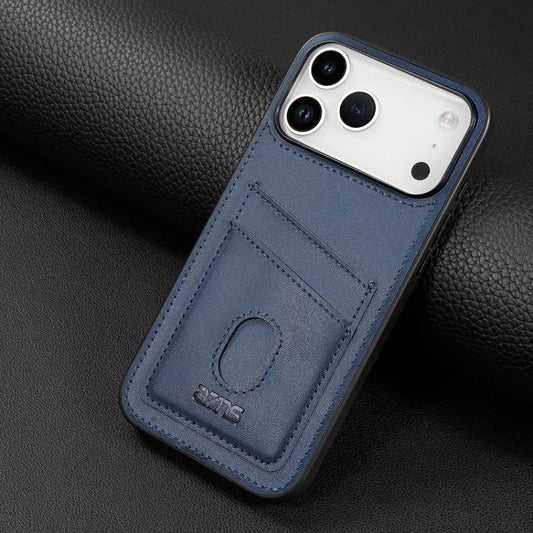 For iPhone 17 Pro AZNS K1 Series Card Slot Business Phone Case(Blue) by AZNS