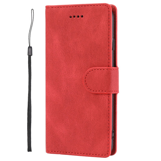 For iPhone SE 2024 Fantasy Skin-feel Calfskin Texture Leather Phone Case(Red) by bashfashion