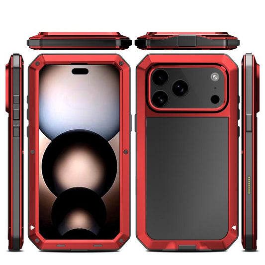 For iPhone 17 Pro Max RedPepper Triple-proof Metal Phone Case(Red) by RedPepper