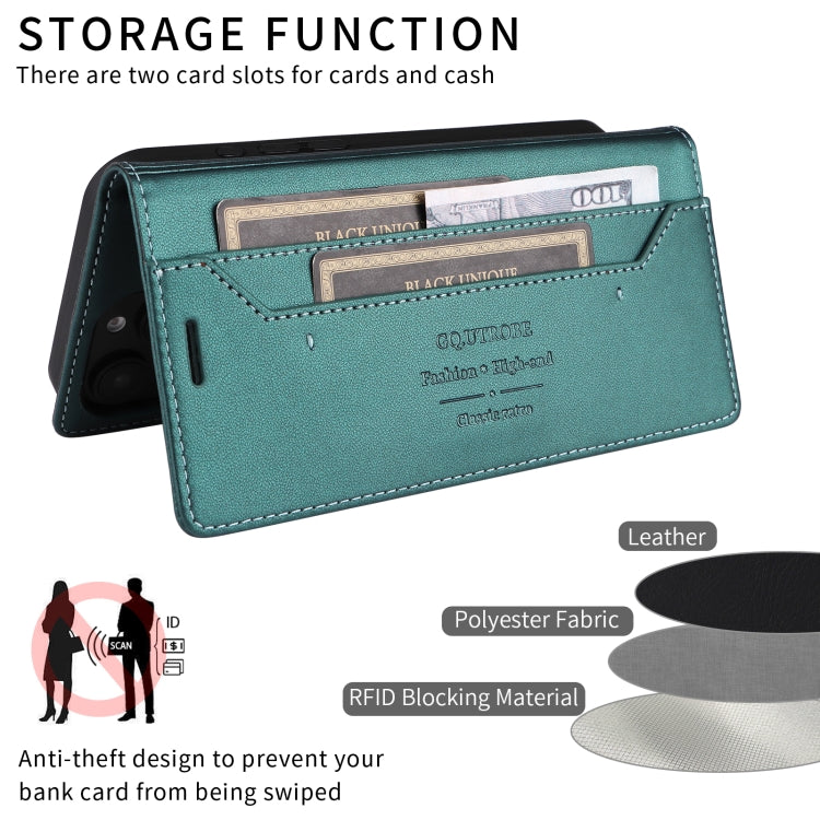 For Sony Xperia 1 III GQUTROBE G01 RFID Anti-theft Leather Phone Case(Green) by GQUTROBE