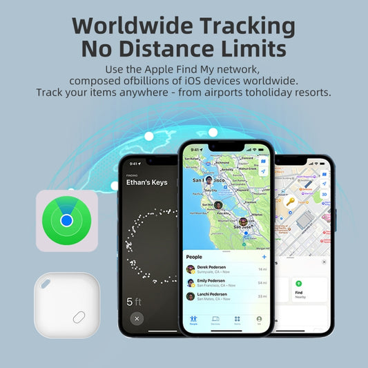 F2 Global Location Tracker Anti-lost Device(White) by bashfashion