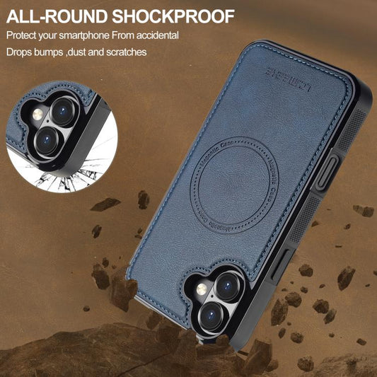 For iPhone 17 LC.IMEEKE Magsafe Phone Case(Blue) by LC.IMEEKE