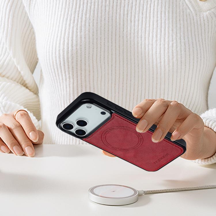 For iPhone 17 Pro Max LC.IMEEKE Magsafe Phone Case(Red) by LC.IMEEKE