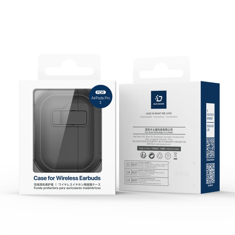 For AirPods 4 DUX DUCIS PECP Series Split Earphone Case with Hook(Green White) by DUX DUCIS