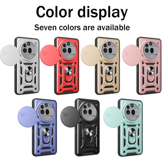 For Nothing Phone 3a Pro Sliding Camera Cover Design TPU+PC Phone Case(Black) by bashfashion