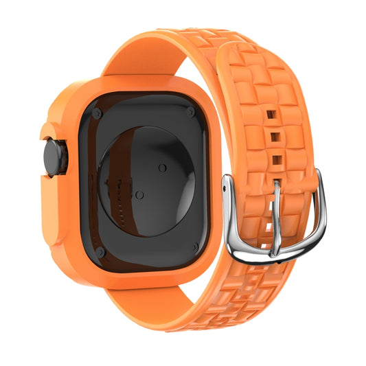 For Apple Watch Ultra 3 / 2 / 1 49mm TPU Case Integrated Watch Band(Orange) by bashfashion