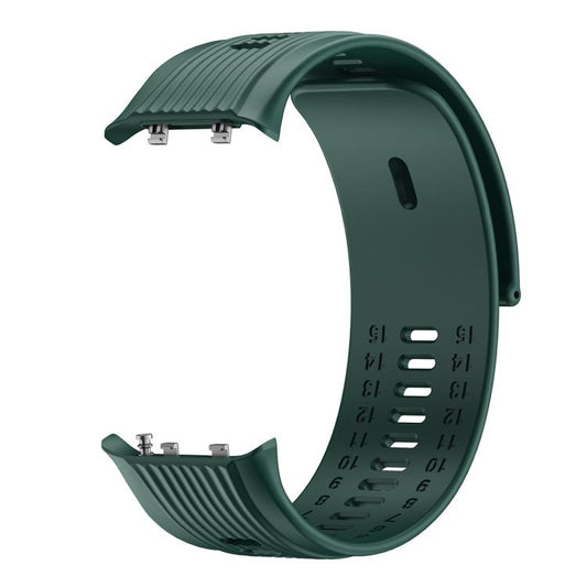 For Huawei Watch D2 Silicone Watch Band Wristband(Dark Green) by bashfashion