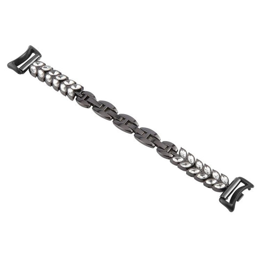 For Xiaomi Smart Band 9 / 8 Wheat Ear Diamond Bracelet Metal Watch Band(Black) by bashfashion