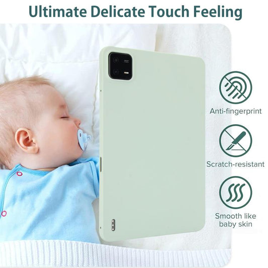 For Xiaomi Pad 7 Oil Spray Skin-friendly TPU Tablet Case(Mint Green) by bashfashion