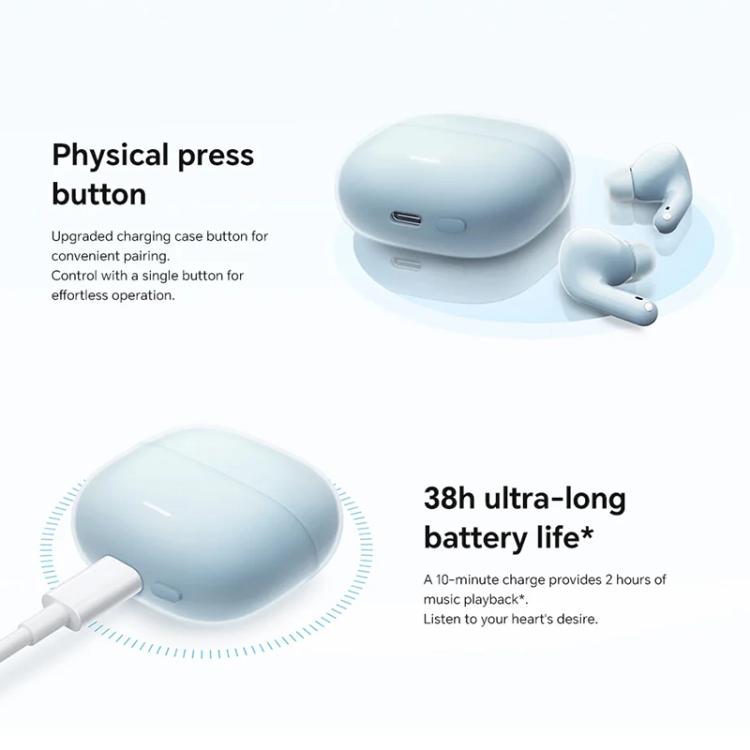 Xiaomi Redmi Buds 6 Lite Dual Microphone AI Call Wireless Bluetooth Earphone(White) by Xiaomi