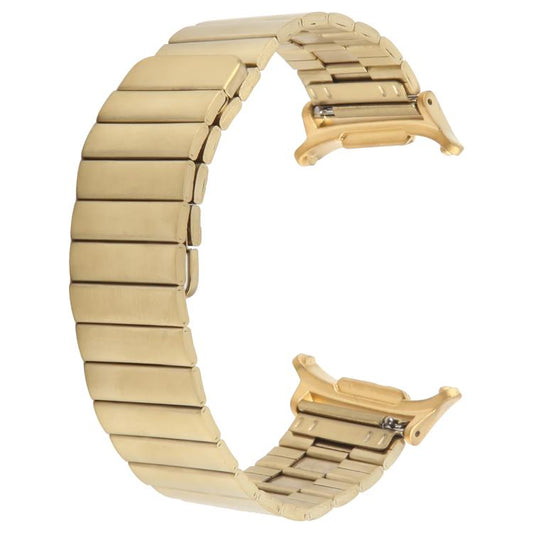For Samsung Galaxy Watch Ultra 47mm / Ultra 2025 Bamboo Stainless Steel Magnetic Watch Band(Gold) by bashfashion