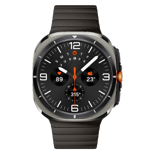 For Samsung Galaxy Watch Ultra 47mm / Ultra 2025 Bamboo Norman Buckle Titanium Alloy Watch Band(Slate) by bashfashion