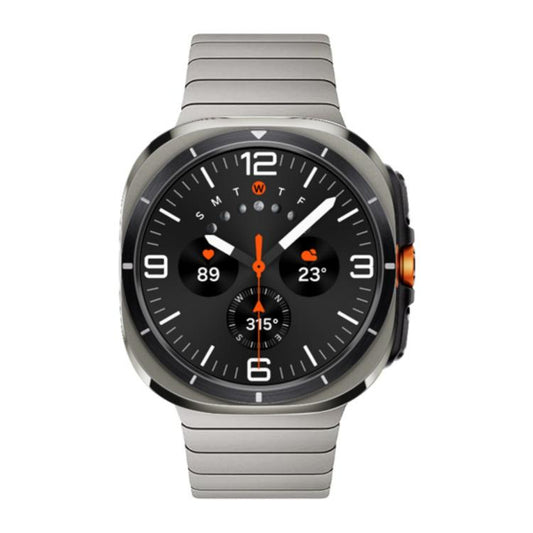 For Samsung Galaxy Watch Ultra 47mm / Ultra 2025 Bamboo Norman Buckle Titanium Alloy Watch Band(Titanium Color) by bashfashion