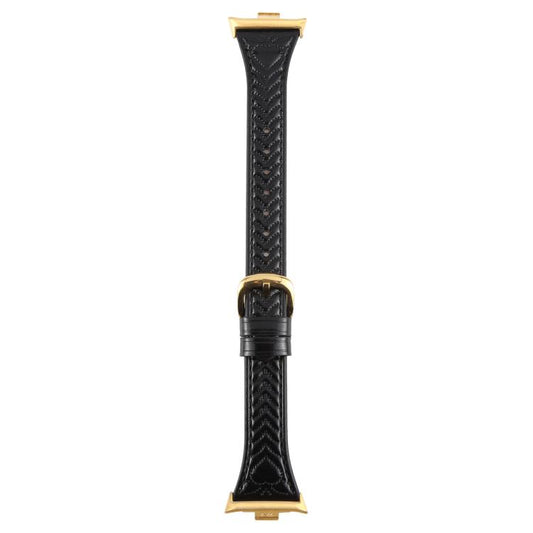 For Xiaomi Mi Band 8 Pro / Redmi Watch 5 Metal Connector Heart-Shaped Embossed Leather Watch Band(Black) by bashfashion