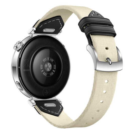 For Huawei Watch GT 5 41mm Quick Release Button Hybrid Braid Watch Band(Starlight Black) by bashfashion