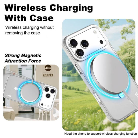 For iPhone 17 Pro IMAK Candy Series Shockproof MagSafe Phone Case(White) by imak