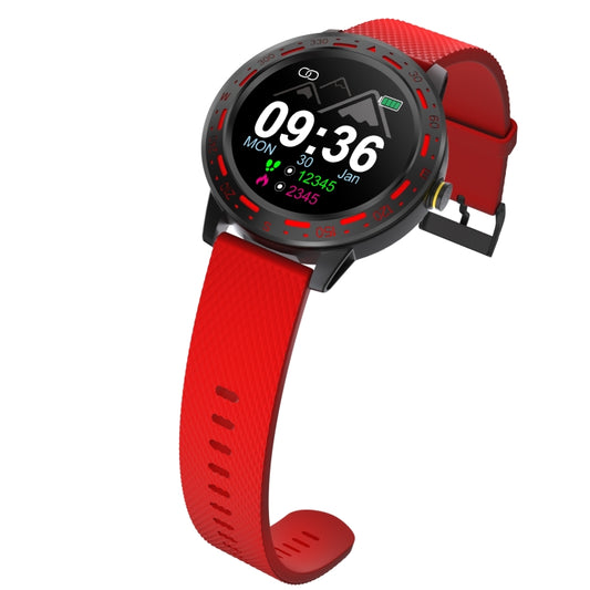 S18 1.3 inch TFT Screen IP67 Waterproof Smart Watch Bracelet, Support Sleep Monitor / Heart Rate Monitor / Blood Pressure Monitoring(Red) by bashfashion