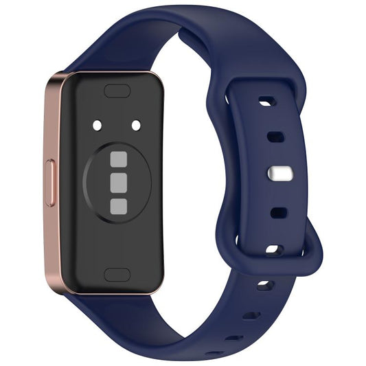 For Huawei Band 10 / 9 / 8 Kalebol Eight-character Tail Silicone Watch Strap(Navy Blue) by Kalebol
