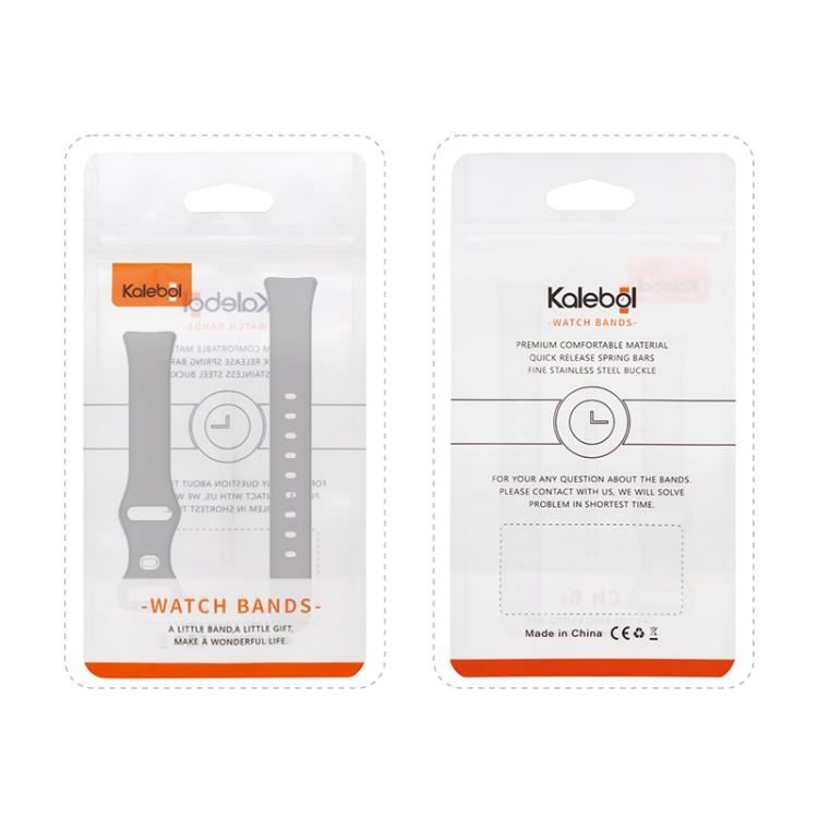 For Huawei Band 10 / 9 / 8 Kalebol Eight-character Tail Silicone Watch Strap(Yellow) by Kalebol