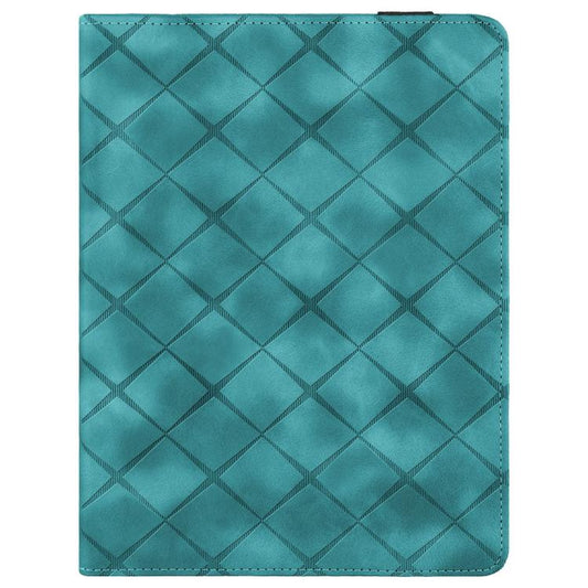 For iPad Air / Air 2 / 9.7 2017 / 2018 Rhombus Embossed Leather Smart Tablet Case(Green) by bashfashion
