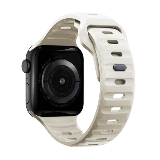 For Apple Watch 46mm / 49mm / 45mm / 44mm Kalebol Sport Silicone Strap(Starlight) by Kalebol