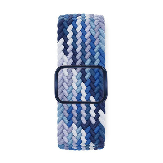 For Apple Watch 46mm / 49mm / 45mm / 44mm Kalebol Eight Buckle Nylon Braided Watch Band(Blueberry) by Kalebol