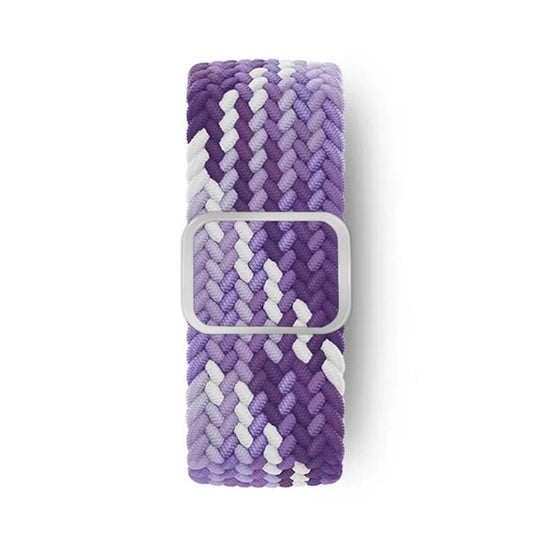 For Apple Watch 46mm / 49mm / 45mm / 44mm Kalebol Eight Buckle Nylon Braided Watch Band(Grape Purple) by Kalebol