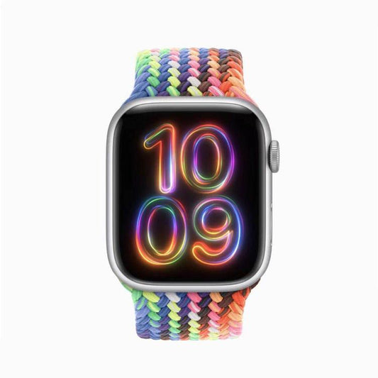 For Apple Watch 46mm / 49mm / 45mm / 44mm Kalebol Nylon Loop Magnetic Buckle Watch Band(Colorful) by Kalebol