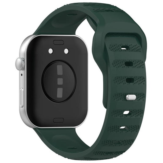 For Huawei Watch Fit3 Kalebol Dotted Pattern Silicone Strap(Meditation Green) by Kalebol