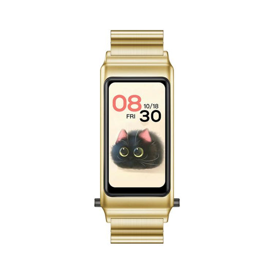K80 1.57 inch Steel Band IP67 Earphone Detachable Smart Watch, Support Bluetooth Call(Gold) by bashfashion