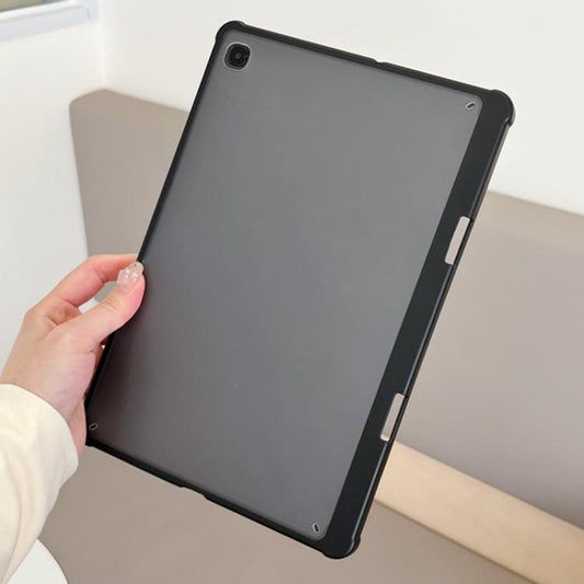 For Samsung Galaxy Tab S9+ X810 Frosted Acrylic PC Tablet Case with Pen Slot(Black) by bashfashion