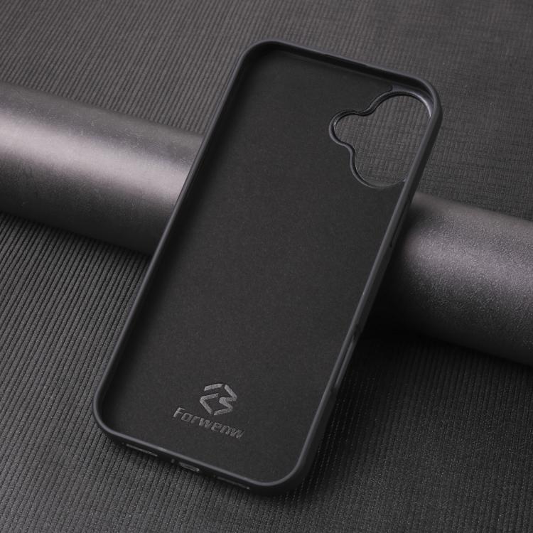 For iPhone 16 Plus Forwenw F5 Series Integrated Card Bag Phone Case(Blue) by Forwenw