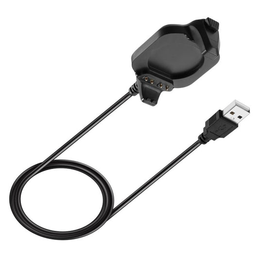 For Garmin Forerunner 920XT xDfind USB-A Port Smart Watch Charging Cable with Cradle Charger(Black) by xDfind