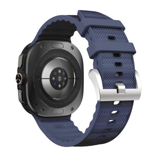 For Samsung Galaxy Watch Ultra 47mm / Ultra 2025 Solid Color Sports Silicone Watch Band(Midnight Blue) by bashfashion