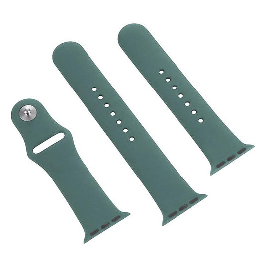 For Apple Watch 42mm / 41mm / 40mm / 38mm xDfind Solid Color Silicone Sports Watch Band(Dark Green) by xDfind