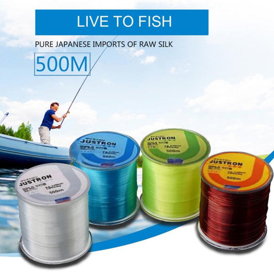 7.0# 0.43mm 8.85kg Tension 500m Extra Strong Imported Raw Silk Nylon Fishing Line(Transparent) by bashfashion