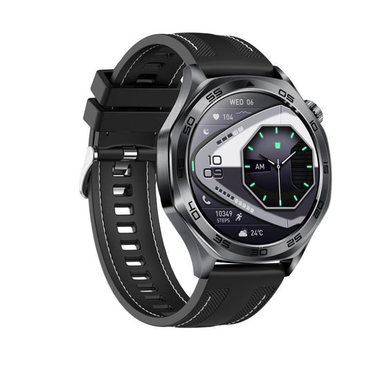 AK83 BT Call Smart Watch, Support Blood Pressure / Heart Rate / Sports Health Monitoring Fitness Tracker(Black Braid Silicone) by bashfashion