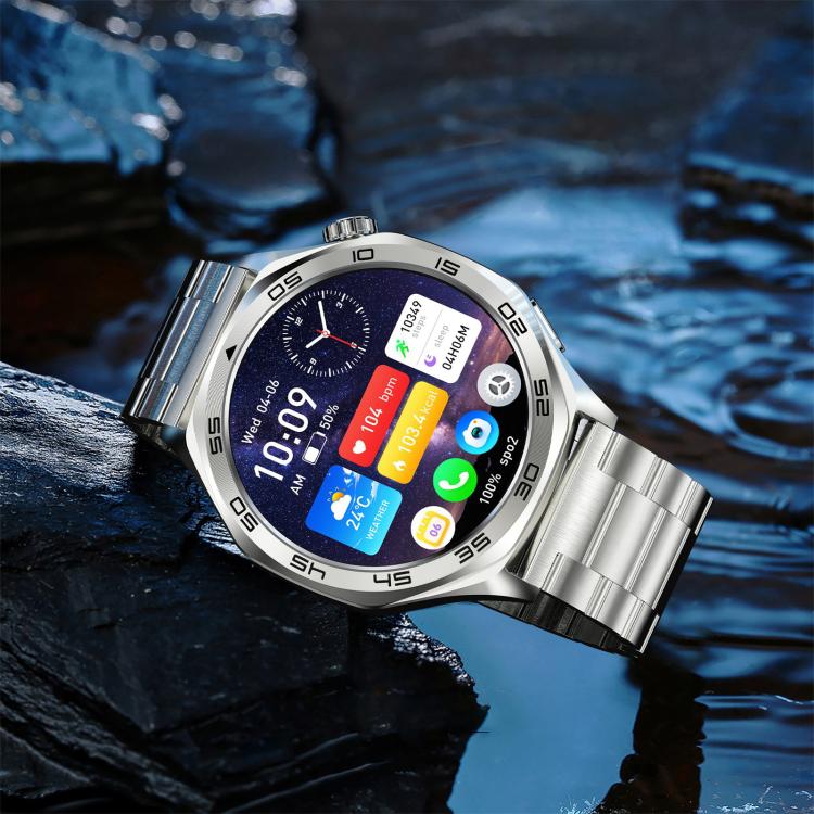 AK83 BT Call Smart Watch, Support Blood Pressure / Heart Rate / Sports Health Monitoring Fitness Tracker(Black Braid Silicone) by bashfashion