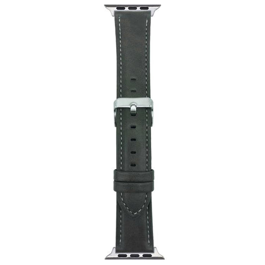 For Apple Watch 46mm / 49mm / 45mm / 44mm xDfind Crazy Horse Texture Leather Watch Band(Green) by xDfind