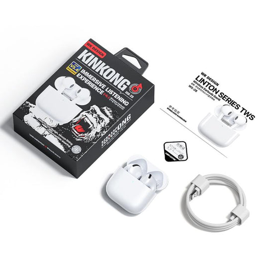 WK WS-28 Liton Series TWS Wireless Earbuds Gen6(White) by WK