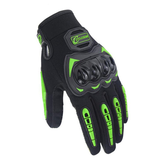 SOMAN CG666 Motorcycle Riding Anti-slip Full Finger Gloves, Size:XL(Green) by SOMAN