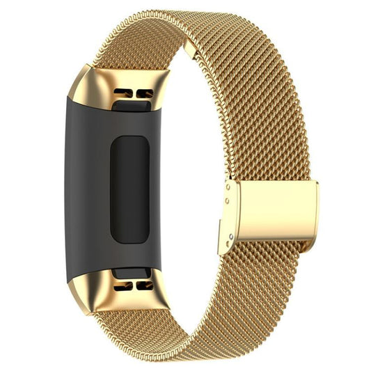 For Fitbit Charge 4 / 3 xDfind Milanese Metal Buckle Watch Band(Gold) by xDfind
