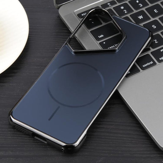 For Huawei Pura 70 Pro / 70 Pro+ Electroplating Frameless Frosted Anti-Glare PC MagSafe Phone Case(Black) by bashfashion