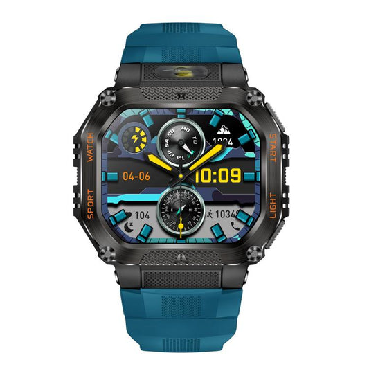 HT34 1.75 inch IPS Screen 3ATM Outdoor Sports BT Smart Watch(Blue) by bashfashion