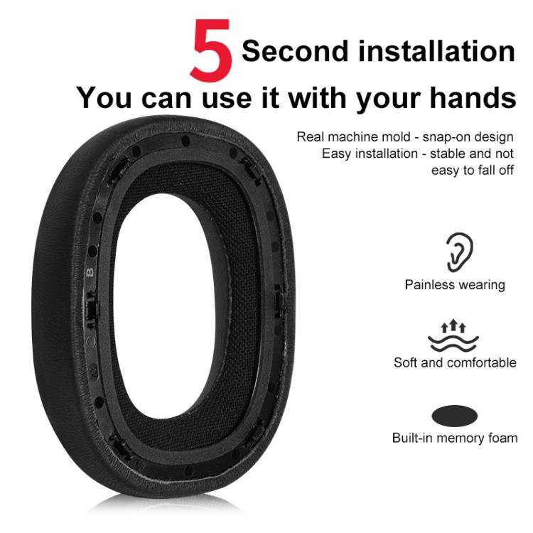 Mesh Cloth Replacement Headband Cover For B&W Px7 S2, Model:Upper + Lower Covers(Black) by bashfashion