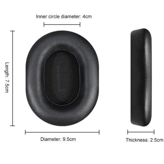 1 Pair Protein Leather Replacement Earpads For Baseus D05(Apricot) by bashfashion