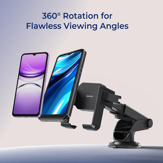 OUKITEL 360 Degree Rotating Adjustable Bicycle Phone Mount Holder(Black) by OUKITEL