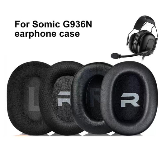 1 Pair Printing Insert Earpads For Somic G936N / G936, Material:Football Net Fabric(Black) by bashfashion
