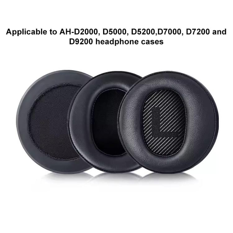2pcs Insert Replacement Earpads For DENON AH-D2000 / D5000 / D5200 / D7000, Material:Lambskin Perforated(Black) by bashfashion