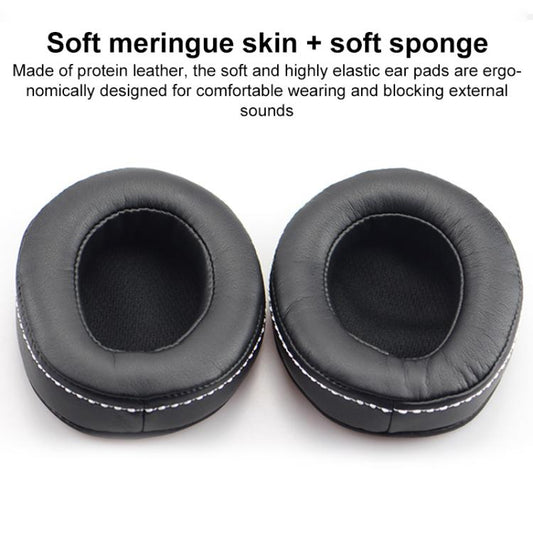 For DENON AH-D600 / D7100 1 Pair Insert Lambskin Replacement Earpads(Black) by bashfashion